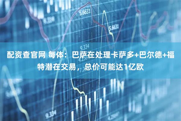 配资查官网 每体：巴萨在处理卡萨多+巴尔德+福特潜在交易，总价可能达1亿欧